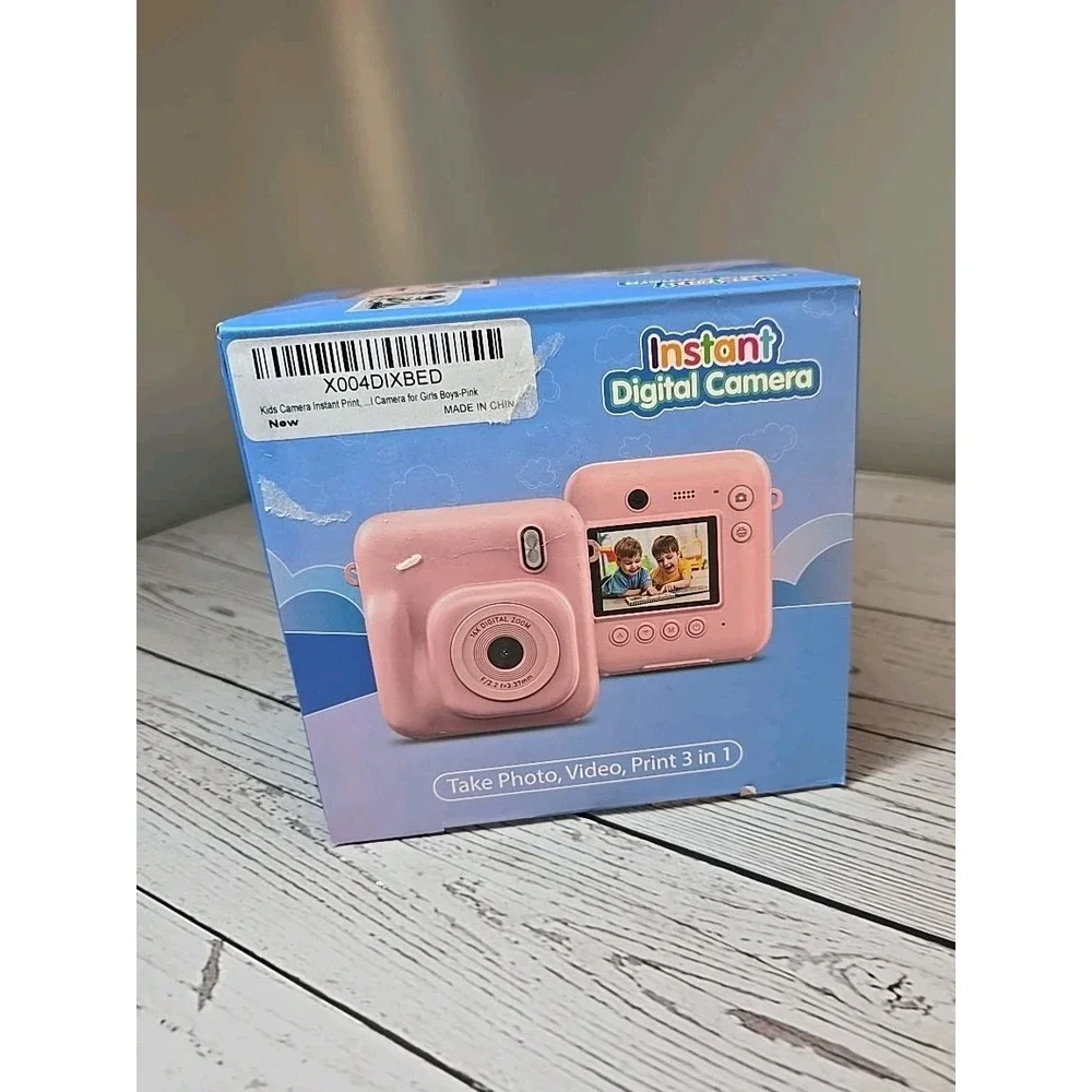 Instant Print Digital Camera Pink DC506 for Kids